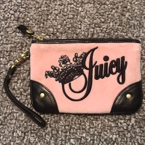 JUICY Couture pink and brown wristlet!